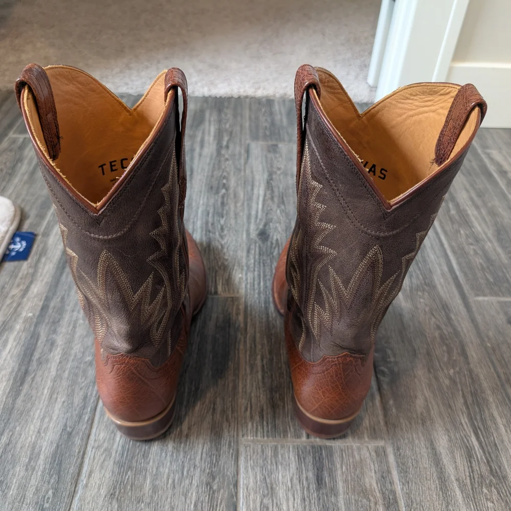 Tecovas Brown Leather Cowboy Boots - The Weston - Picture 2 of 7